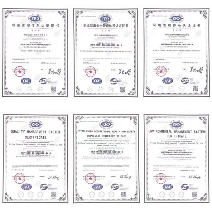 Papermaking PAC Powder For Water Treatment ISO45001 Yellow Flocculant 0